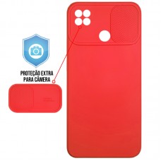 Capa para Motorola Moto G9 Power - Emborrachada Cam Protector Vermelha